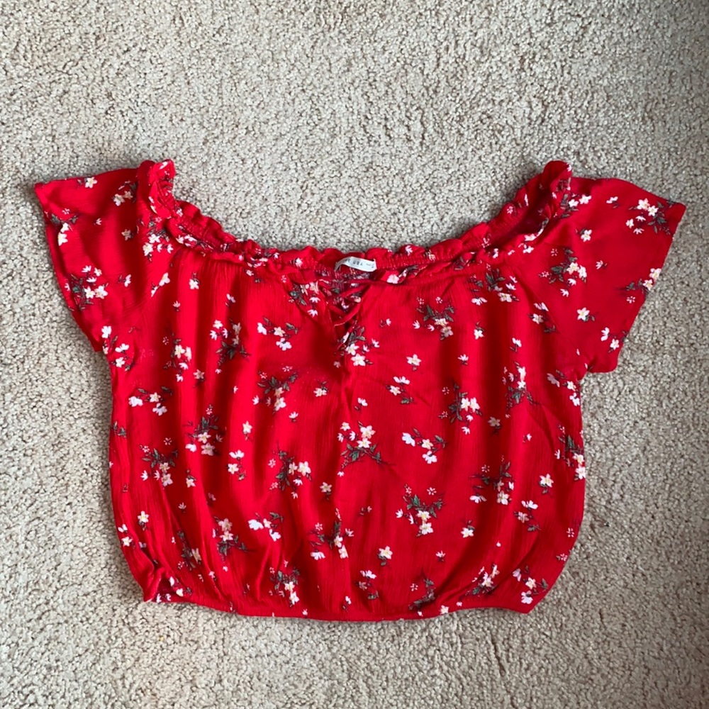 Red Crop Top